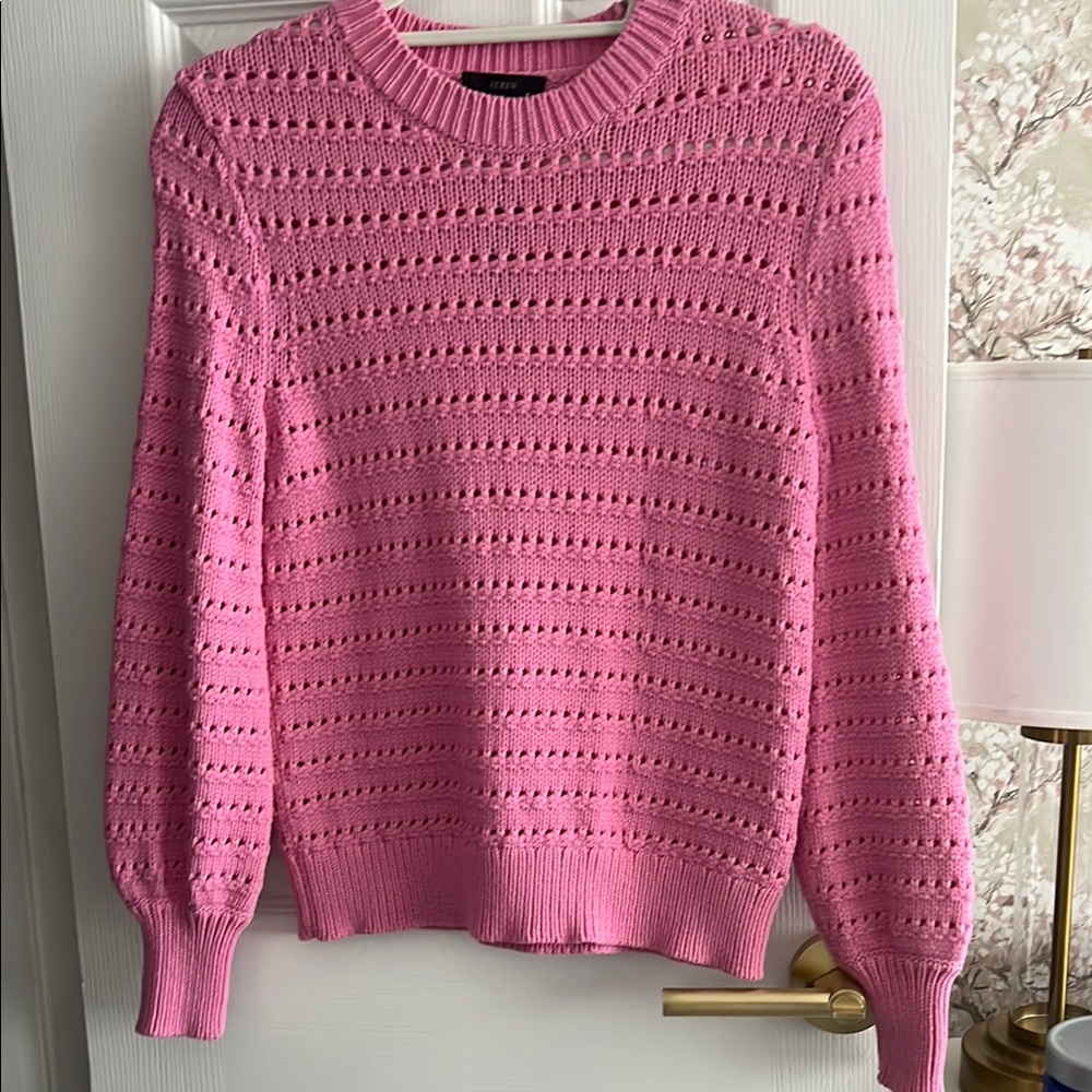 BNWT J Crew Pink Knit Sweater
